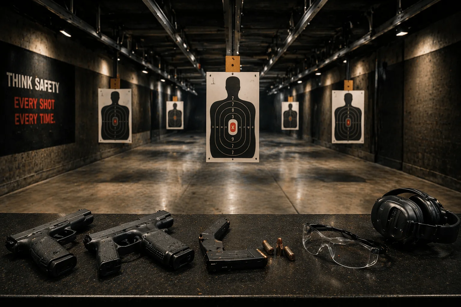 Live-fire training at the range